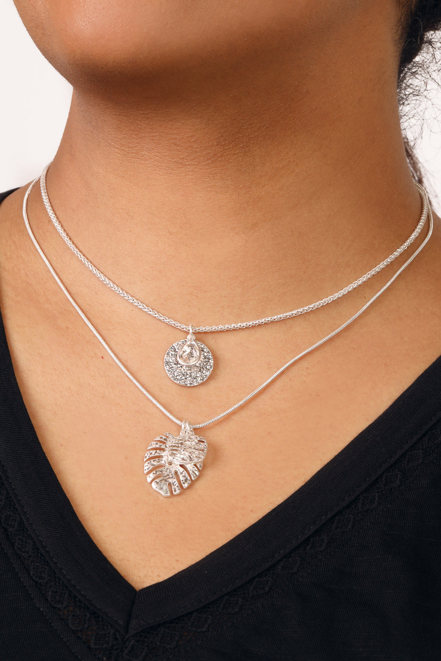 Bibi Bijoux Silver Palma Necklace